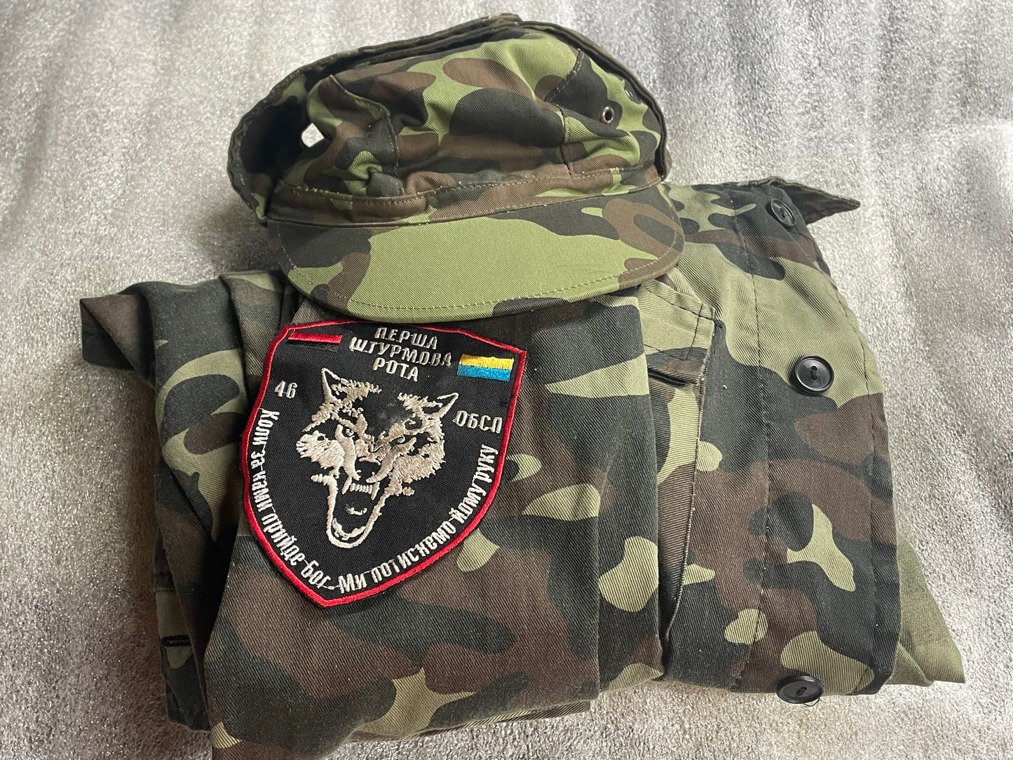 Donbas Battalion Veteran Top + Cap w/patches —FREE SHIPPING